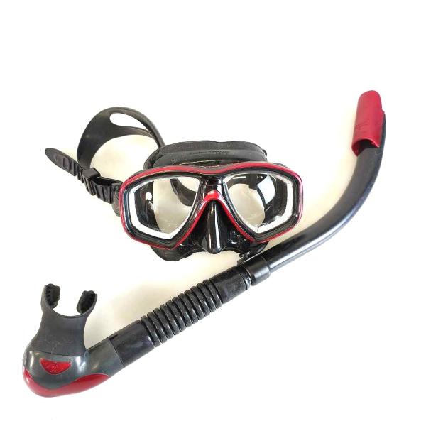 TUSA ツサ Freedom Ceos ダイビングマスク・スノーケルセット 度付き（左右-4.0）...