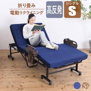 高反発マットレス 電動メッシュキルトベッド ブラウン [TAN-887BR] 8cm