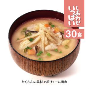 しあわせいっぱい ごぼうがいっぱい入った豚汁 30食セット コスモス食品 フリーズドライ みそ汁 高級 4945137458019-30｜sun-wa