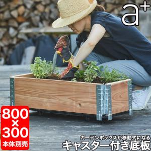 レイズドベッド エープラスデザイン ガーデンボックス専用 キャスター付きベース 800×300mm プランター 植木 花壇 家庭菜園 DIY ad-0803base｜sun-wa