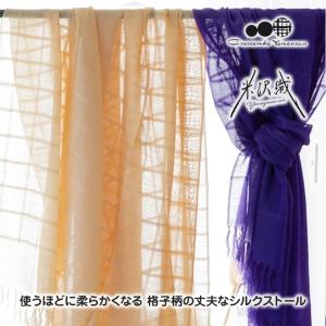 クレッシェンド ヨネザワ シルク コットン シャンブレー〈ピーコック