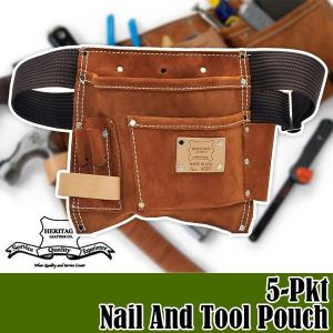 ヘリテージレザー 5-Pkt Nail And Tool Pouch 腰袋 HL495 : イベリアの