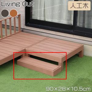 リビングアウト 人工木 ウッドデッキ 90×90cm 谷村実業 ウッドテラス