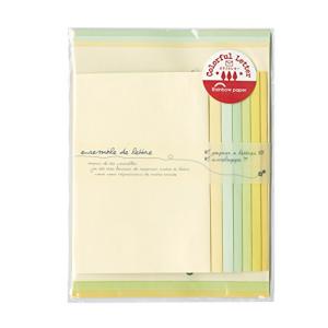 カクケイ レターセット カラフルレターセット イエロー 2セット NL-512S