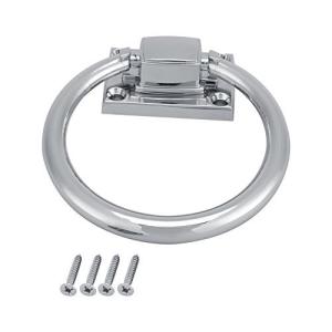 111×56×38ミリメートル光沢のあるシルバードロッププルリング木製ドアノッカーチェアプルハンドル用引き輪用家具キャビネット引き出しドア