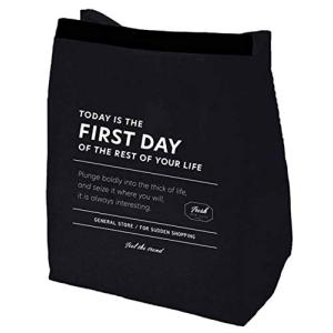 エコバッグ 折り畳み コンパクト コンビニ 弁当 底広タイプ Lサイズ ブラック W28×H35×マチ18cm