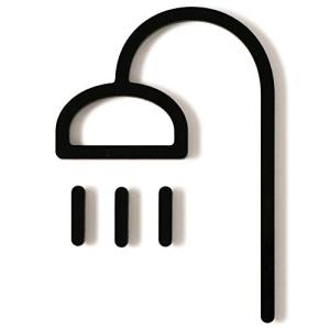 MOHEIM SIGNS SHOWER シャワールーム バスルームサイン シャワー室ドアプレート