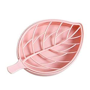 ソープボックス石鹸収納ボックス石鹸置き石鹸皿 排水トレイ付きの葉型シャワー石鹸ホルダー シャワーキッチン用のファッショナブルな石鹸ケース