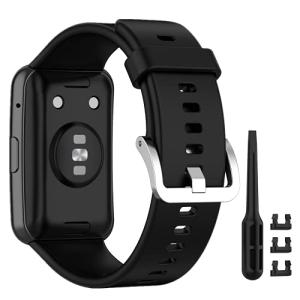 Gengenshi バンド 対応Huawei Watch Fit,ソフトシリコン通気性 交換用バンド