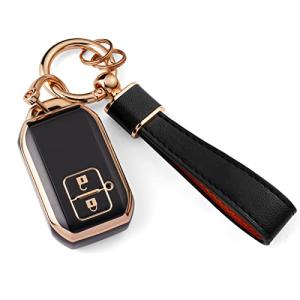 Jiooy スズキ スマートキーケース カギ ケース フルカバー 軽量 TPU素材 カラビナ付き 耐摩擦 耐汚れ キズ防止 専