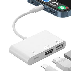 i-Phone HDMI 変換ケーブル 1080P hdmiポート+USB