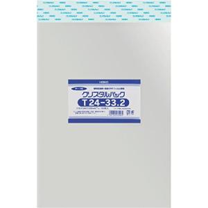 ヘイコー 透明 OPP袋 クリスタルパック テープ付 角2 100枚 T24-33.2｜sunafukin-store