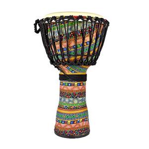 Ennbom ジャンベ ハンドドラム パーカッション African Style Djembe 打楽器 民族楽器 飾り物 初心者 収納バッグ付き｜sunafukin-store