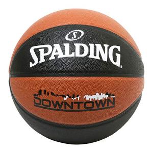 SPALDING(スポルディング) バスケットボール ダウンタウン 76-715J ブラック/ブラウン 7号球 バスケ バスケット｜sunafukin-store