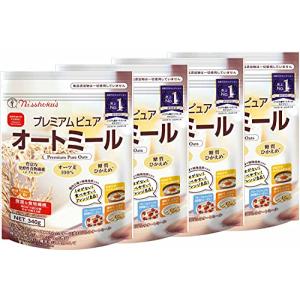 日食 プレミアム ピュア オートミール （ インスタントタイプ 国内製造 無添加 糖質ひかえめ ） 340g×4個｜sunafukin-store