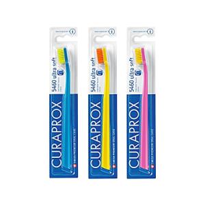 クラプロックス（CURAPROX）歯ブラシ CS5460 ウルトラソフト 植毛5460本 アソート ブリスターパック 3本まとめ買いセット｜sunafukin-store