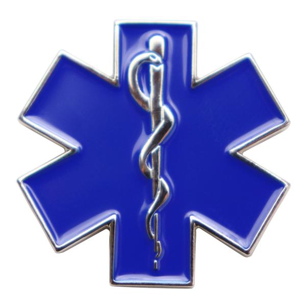 ピンバッジ アスクレピオスの杖 救急医療のシンボルマーク ピンズ 命の星 合金製 ミニサイズ 2.5...