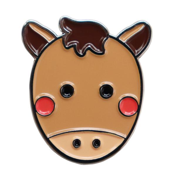 ゴルフマーカー 馬（ウマ） 動物・干支・十二支 かわいいボールマーカー 土台・クリップ無し 単品