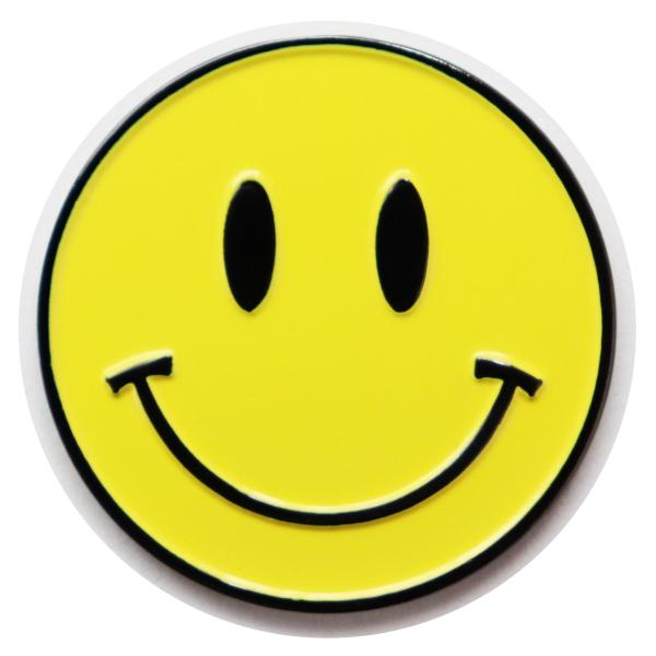 ゴルフマーカー スマイルマーク かわいいニコちゃん 笑顔のボールマーカー（土台・クリップ無し） 鉄製...