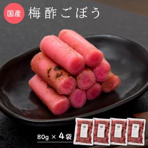 ごぼう 梅酢味 ４袋 食物繊維 梅干し 九州 お取り寄せ グルメ おつまみ ごはんの供 ポイント利用(出荷目安：7月中旬▲▽)｜sunao-syokudou