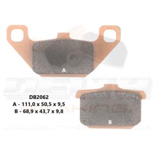 (11) DB 7330 (new No.DB2062)gold037 ブレーキパッド DELTA（デルタ）kawasakiel250/400zl/750zr eliminator