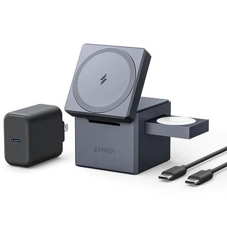 ANKER 3-in-1 Cube with MagSafe Y1811JA1 [グレー]