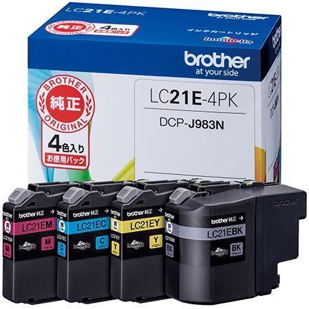 ブラザー LC21E-4PK [4色パック]