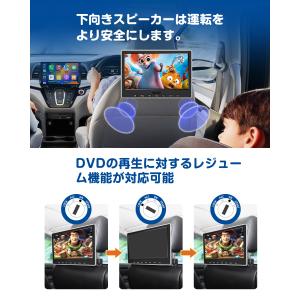 ヘッドレストモニター 2台セット 10.1イン...の詳細画像5