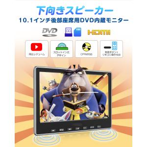 ヘッドレストモニター DVDプレーヤー 下向き...の詳細画像1