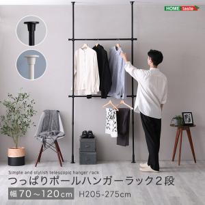 つっぱりハンガーラック　2段　幅120cm