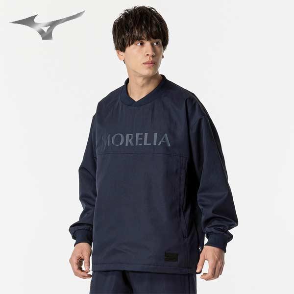 ミズノ サッカー フットサル ウェア モレリア ウーブン プルオーバーシャツ トレーニングトップ 防...