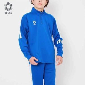 スフィーダ サッカー フットサル スポーツ ジュニア ウェア シャツ BPウォームアップハーフジップトップ JR トレーニングウェア Jr. SA21813JR-BLU sfida -BO-
