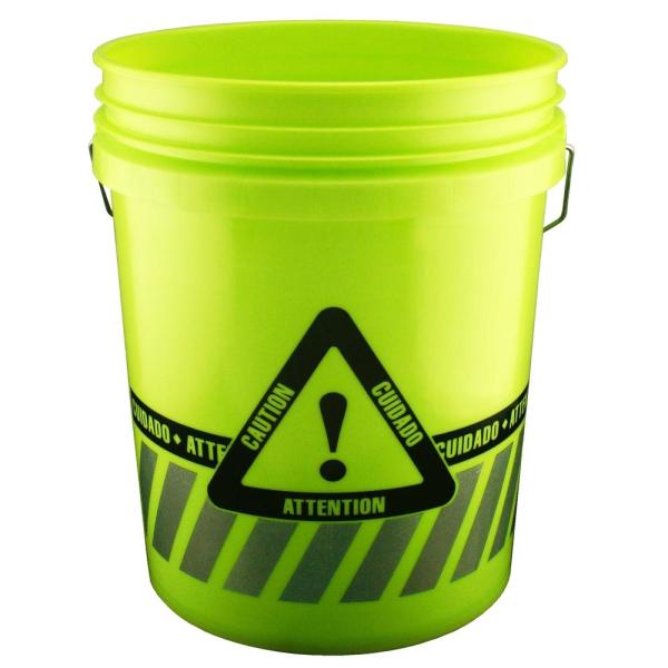 LEAKTITE(リークタイト) 5ガロンバケット Caution リフレクター付き マルチバケツ ...
