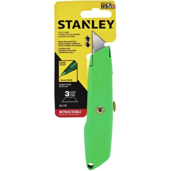 STANLEY（スタンレー）ユーティリティーナイフ Hi-Vis 【グリーン】 10-179