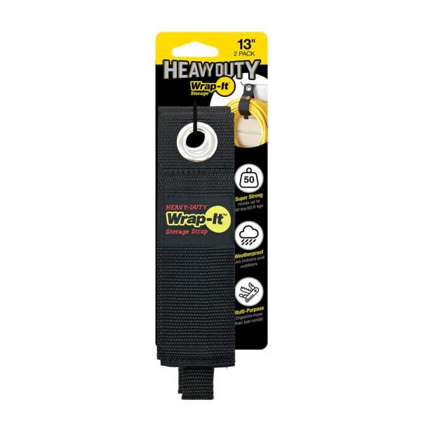 Wrap-it ストレージストラップ Heavy-Duty 13" x 2" (2 Pack)