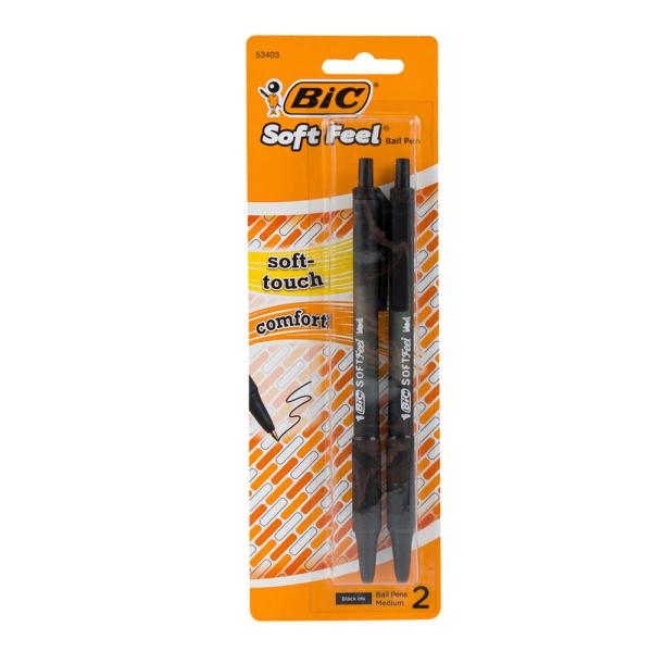 BIC Soft Feelボールペン (2PC)