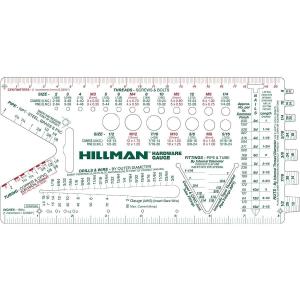 ［Hillman］ハードウェアゲージ●アメリカ製●ネジピッチ分度器定規測量ゲージ 990500