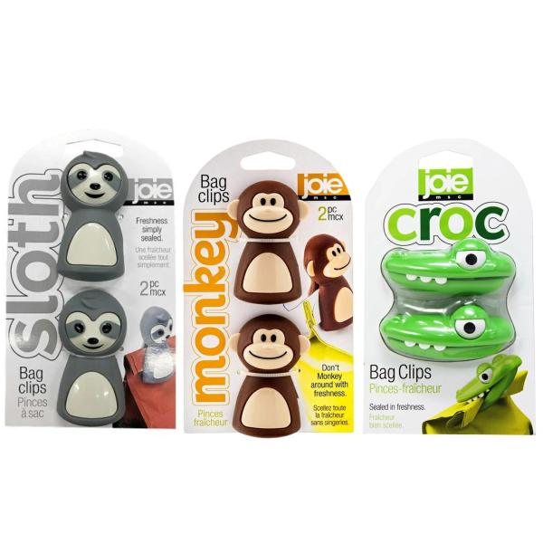 MSC Joie(エムエスシージョイ)  バッグクリップ 【モンキー/スロース/クロック】 袋止め ...