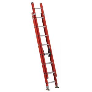 Louisville Ladder（ルイビルラダー） ファイバー2連はしご［オレンジ］耐荷重135kg【16ft（480cm）】 FE3216