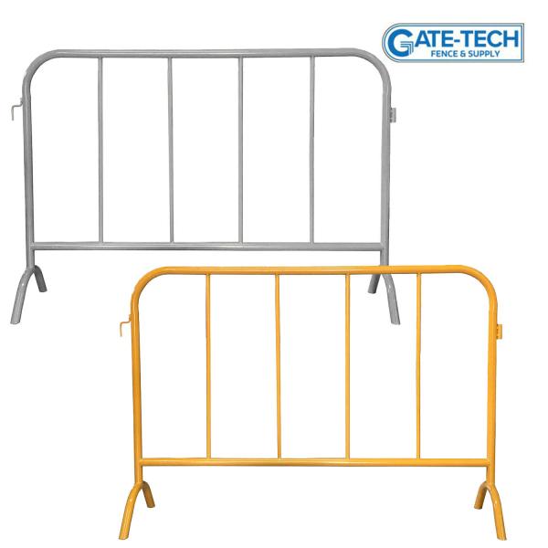 GATE-TECH(ゲートテック) スチールバリア 【シルバー/イエロー】 フェンス バリケード・柵...