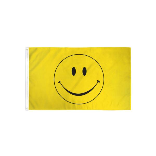 アメリカンフラッグ スマイル フラッグ Happy Face Flag 2×3ft（90×60cm）...