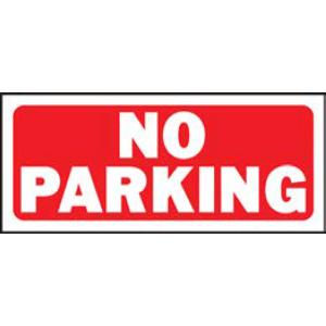 HY-KO 6x14インチ プラスチックフェンスサイン【NO PARKING】 15×36cm HY...