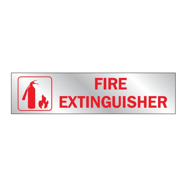 HY-KO 2x8アルミステッカー【FIRE EXTINGUISHER】 HY-448