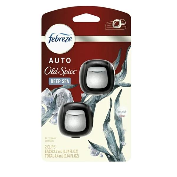Old Spice(オールドスパイス)  ファブリーズ カークリップ DEEP SEA 2個入り (...