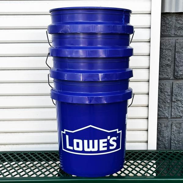 アウトレット お得な4個セット LOWE'S(ロウズ) 5ガロンバケツ MADE IN USA PN...