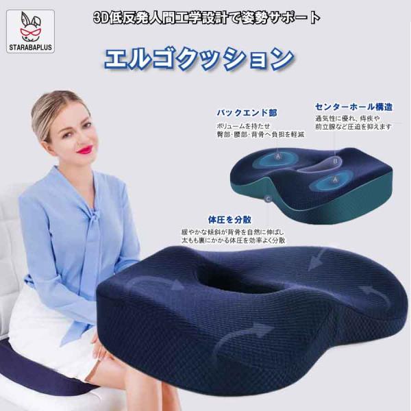 クッション お尻 テレワーク 在宅ワーク オフィス  低反発  腰痛 楽 長時間 事務所 送料無料