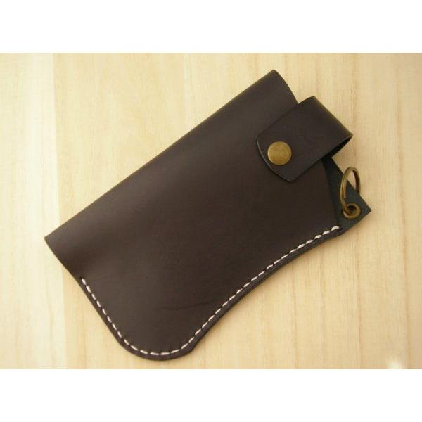 レザースマートフォンケース ベルト通し ヌメ革 黒 ブラック 手縫い Xperia XZs,iPho...