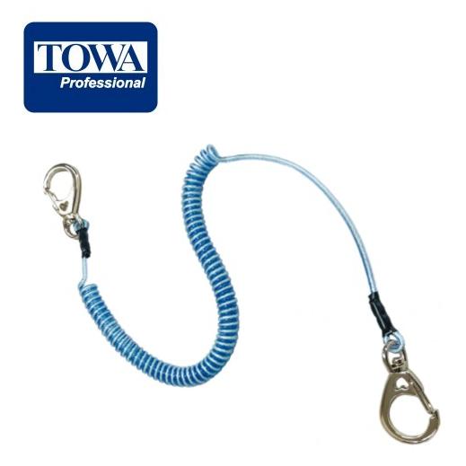 (メール便可) TOWA スーパーカールコードケブラー芯入り（落下防止コード）ブルー トーワ TWS...