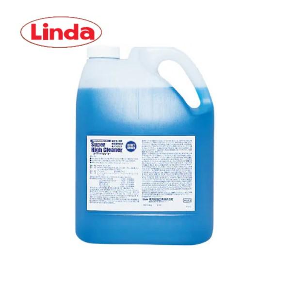 Linda スーパーハイクリーナー (4kg) フロア洗剤 クリーナー 業務用 ノンリンス 除菌剤配...