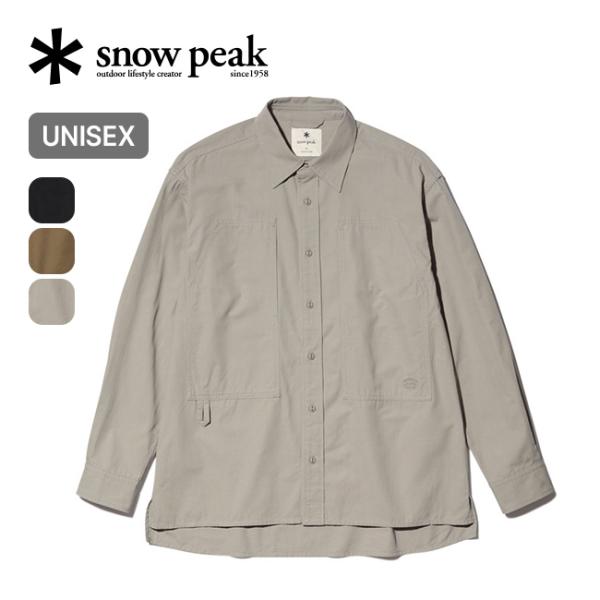 snow peak スノーピーク タキビライトリップストップロングスリーブシャツ